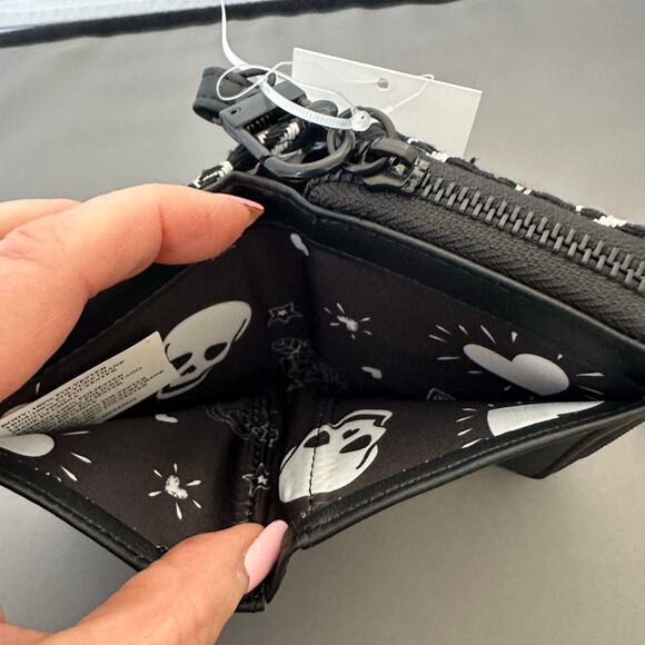 Betsey Johnson Wristlet Houndstooth Cloth Wallet Coin & Card Compartment K106 - Picture 12 of 14